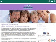 Tablet Screenshot of mountainbrooksmiles.com